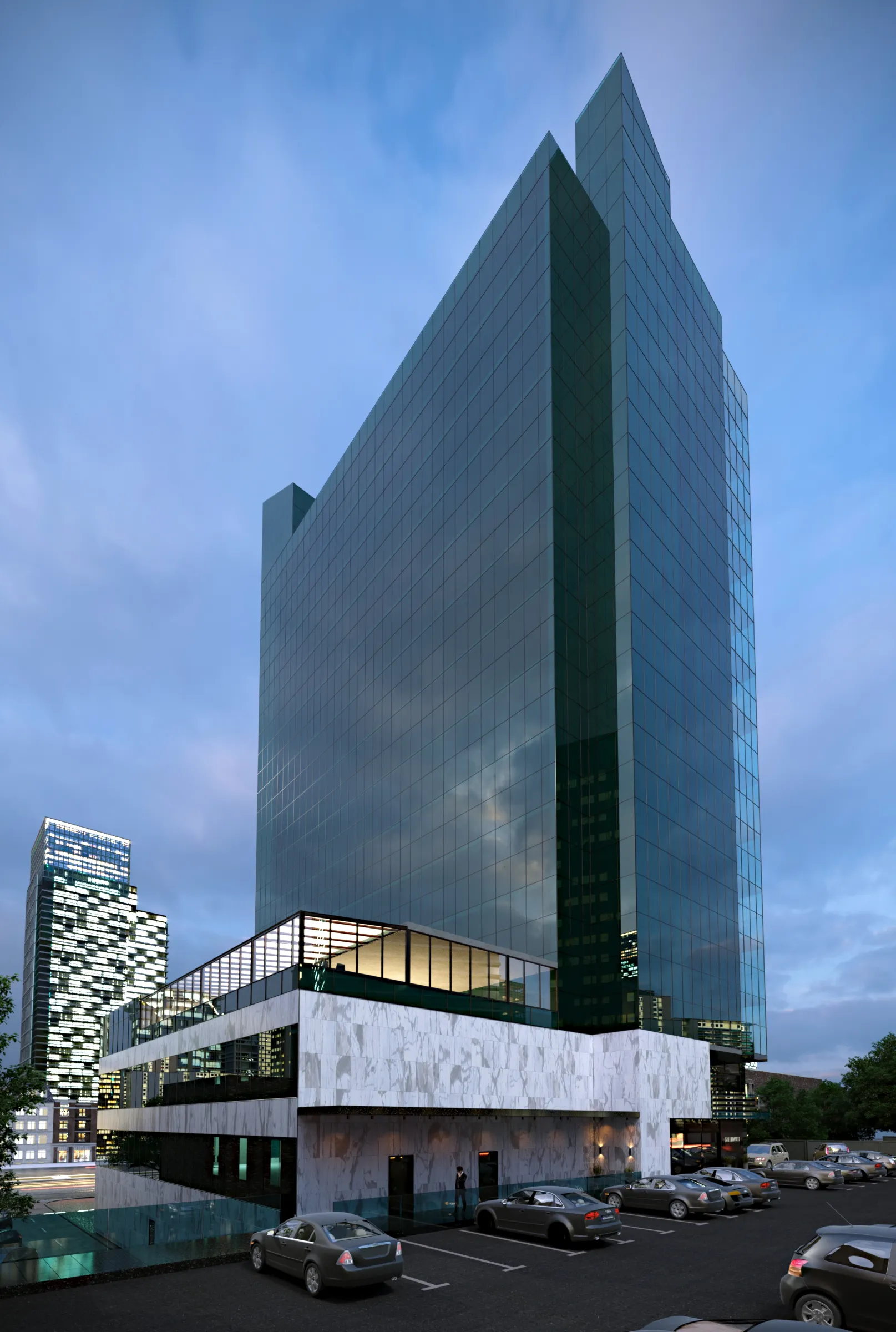 Skyscraper, Commercial Visualization